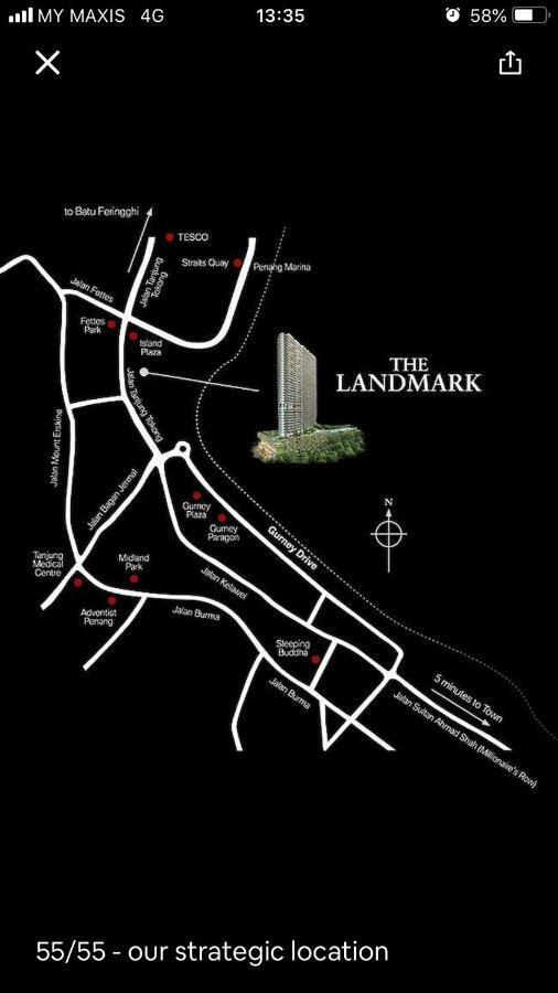 شقة جورج تاون  في The Landmark - 800 Sqf Studio With Balcony المظهر الخارجي الصورة